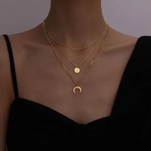Collar colgante doble - Luna Sol