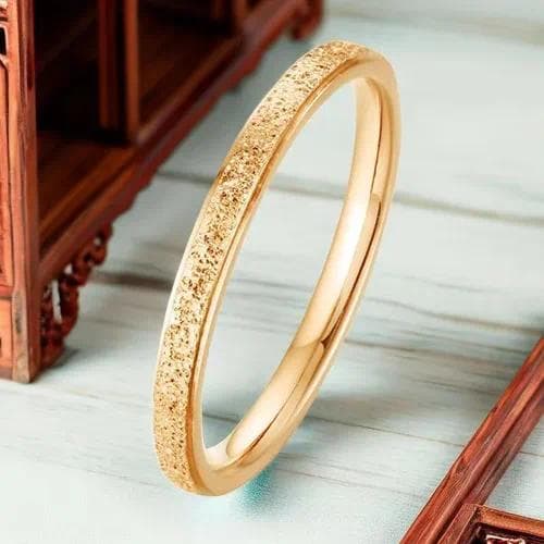 Anillo elegante galvanizado — Arena de oro 2mm · 7