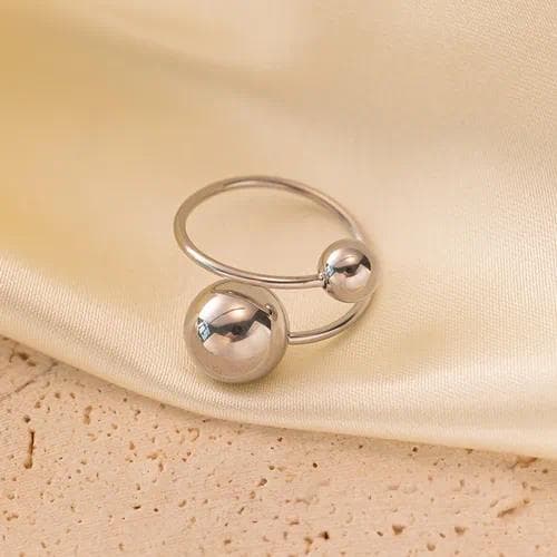 Anillo bolas Color acero