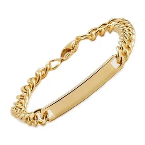 Esclava de eslabones— Pulsera de oro de marca oro