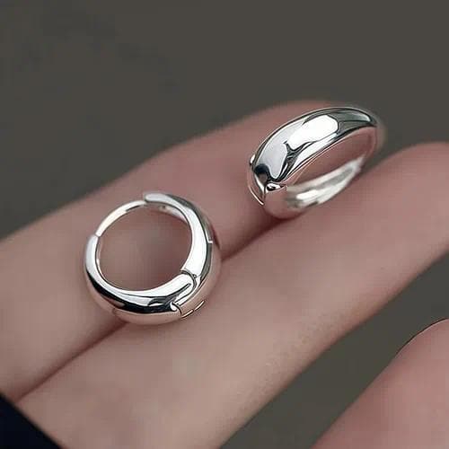 Pendientes de aro Redondeados