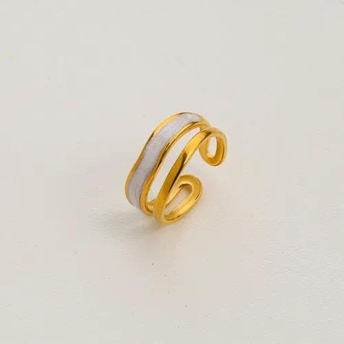 Anillo abierto ondas