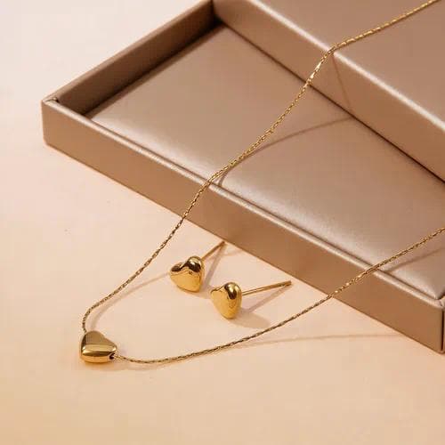 Set de corazón — Oro