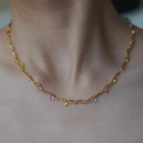 Collar en con Forma de Corazón — Mezcla de colores