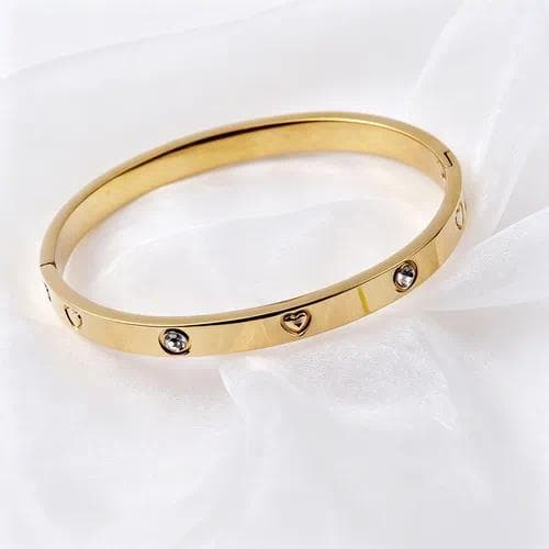 Brazalete Cartier en 316 con Chapado en Oro 18K - Corazón