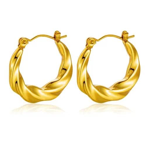 Aretes diseño geométrico en estilo simple