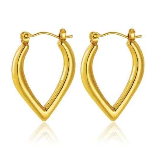 Aretes con diseño geométrico Flecha