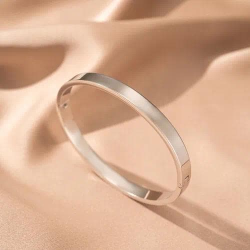 Pulsera Lisa de 6MM Plata