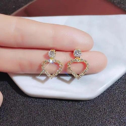Aretes aleación corazon